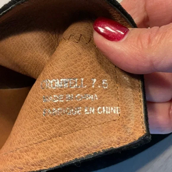 Jeffrey Campbell Cromwell Western Black Suede Snakeskin Leather Booties-Size 7.5 - Picture 11 of 16